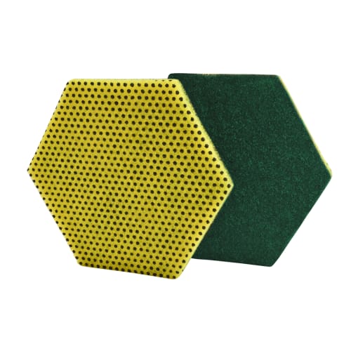 3M Corporation® Scotch-Brite® Dual Purpose HEX Shape Scour Pad, 5.75 x 5.0 Inch